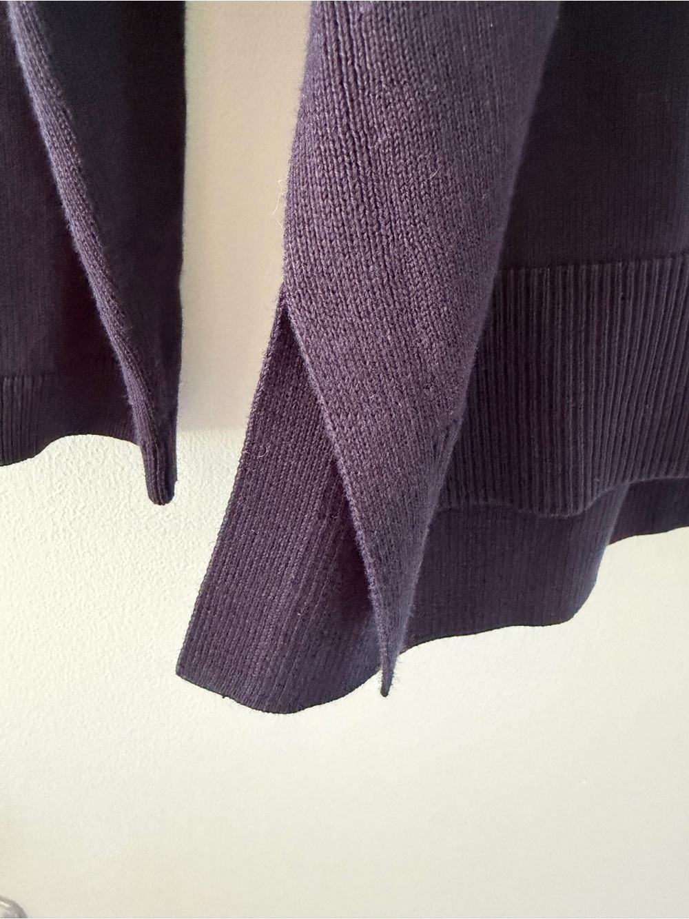 🆕 NWT Talbots XL Navy Blue Girlfriend V-Neck Button Down Cardigan Sweater Cotton - Picture 9 of 12